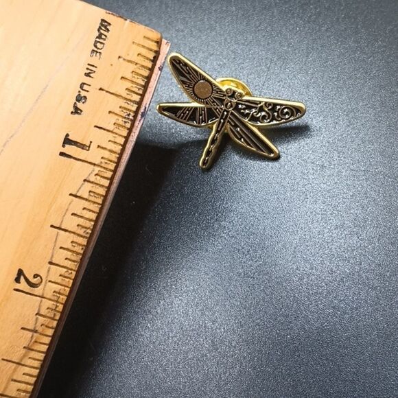DRAGONFLY pin with sun - Picture 4 of 5